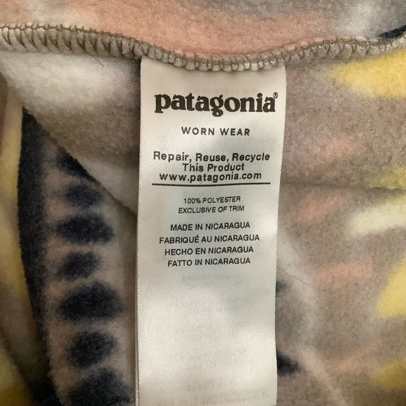 Patagonia Fleece Synchilla Snap-T Pullover Bandicoot Marrow Grey Small​​​ - Picture 8 of 10